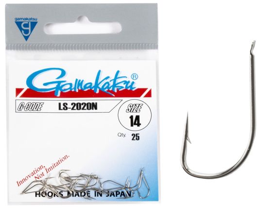 Крючки Gamakatsu LS-2020N HOOKS NICKEL разм. 14 25шт.