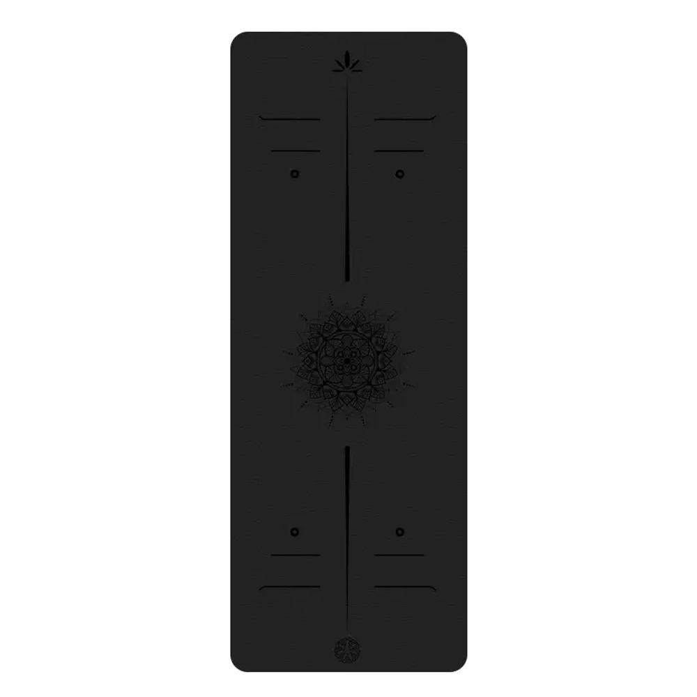 ULTRAцепкий 100% каучуковый коврик для йоги Ultra Arrows Black 185*68*0,5 см