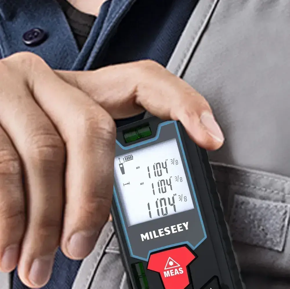 MiLESEEY S2H-40м Лазерный Дальномер / Лазерная Рулетка, Высокая Точность 1,5 мм, Многофункциональный Измеритель для Строительства и Быта
