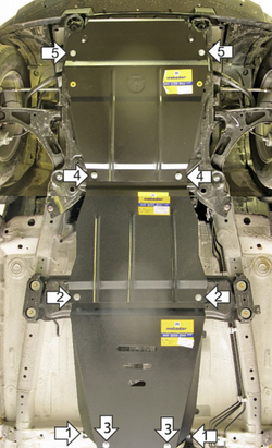 Защита днища для Suzuki Grand Vitara 2005-2016 MOTODOR.72403