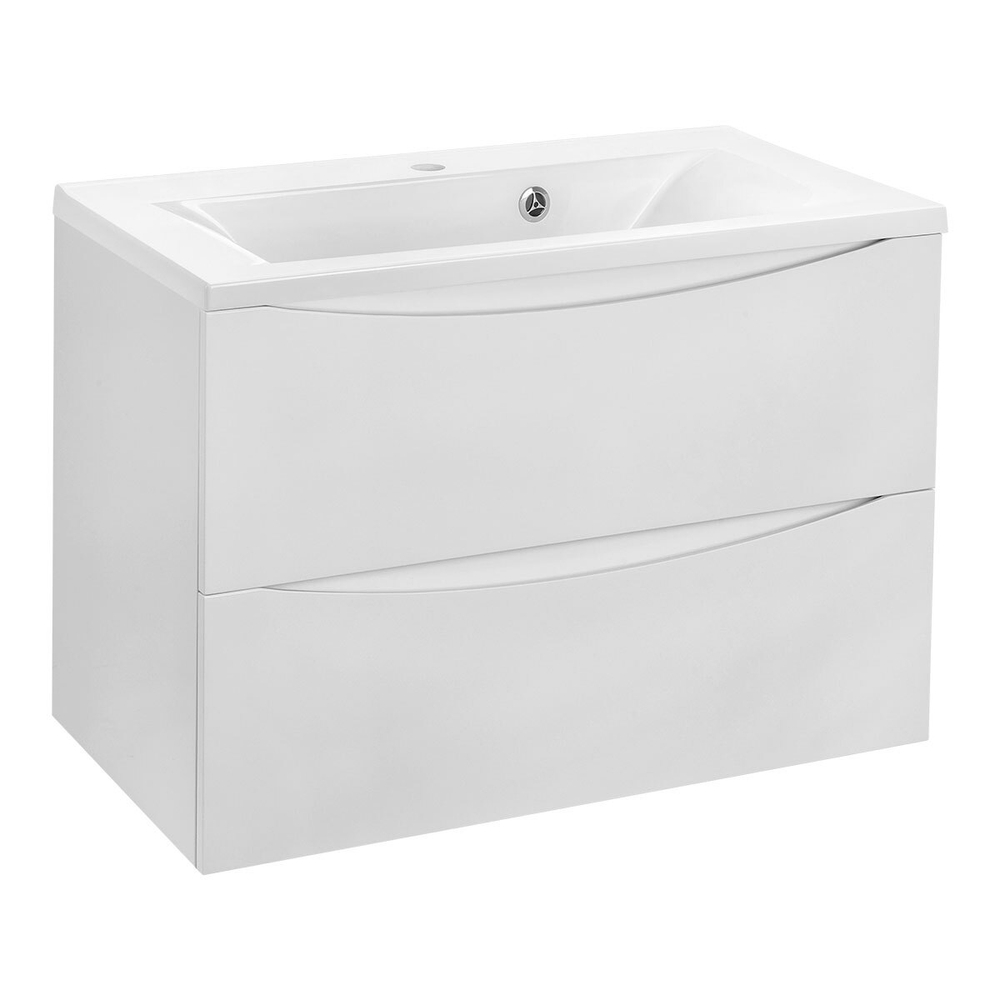 База под раковину Mia 800 подвесная, 2 выкатных ящика soft close, G.White, , шт