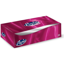 Салфетки в коробке 2-х слойные Papia Black 80шт