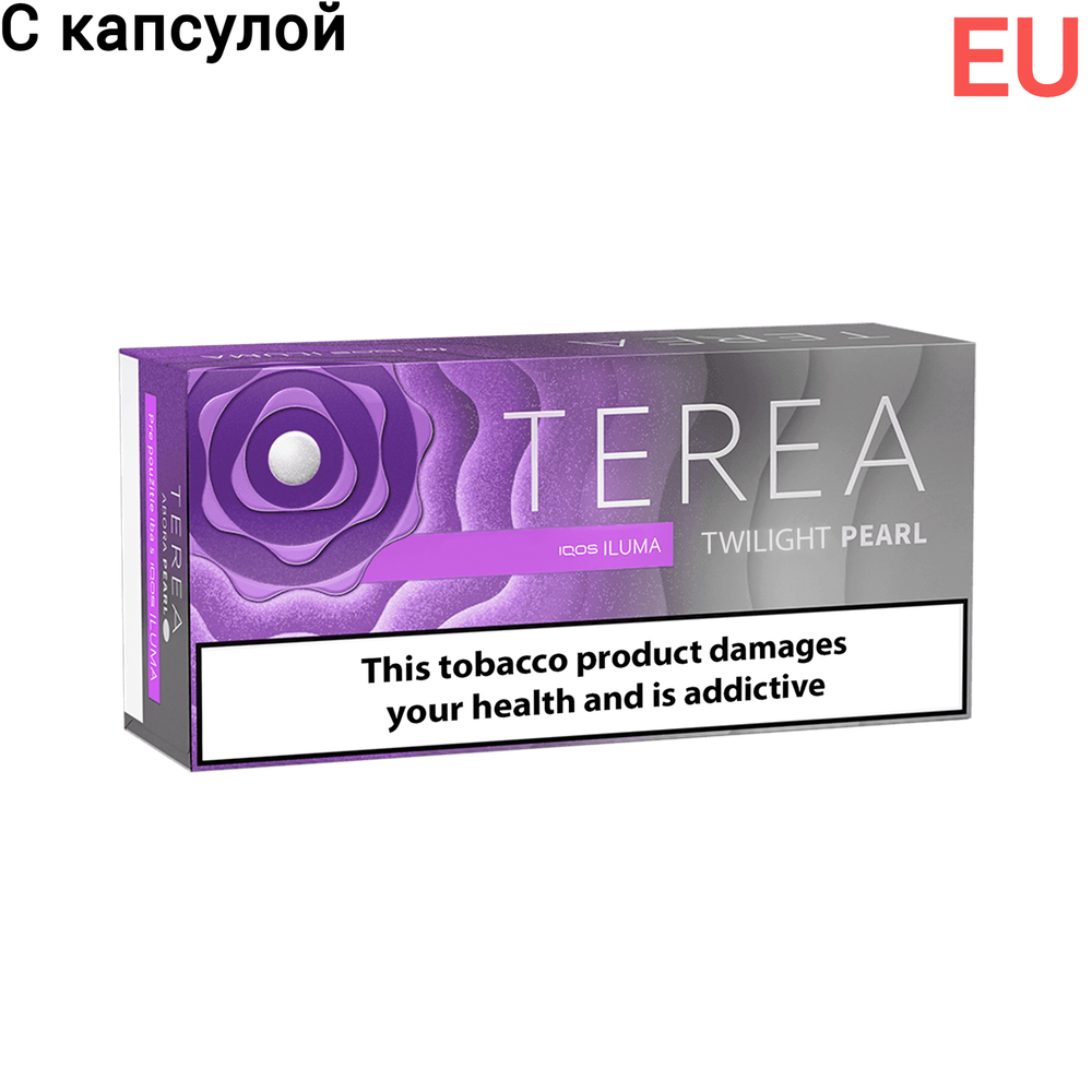 Стики Terea Twilight pearl - табак с ментолом, ягодами и капсулой (Польша) (блок - 10 пачек)