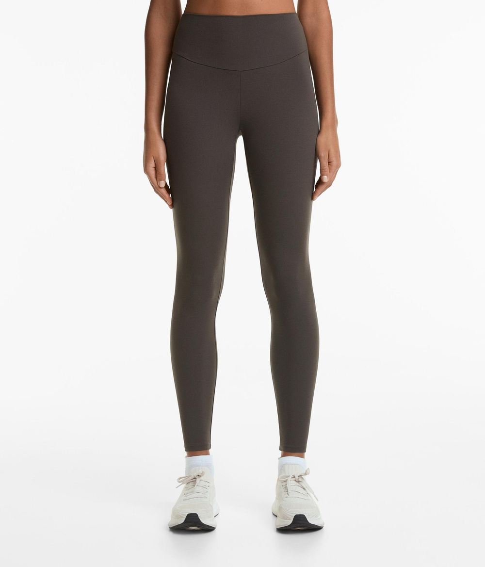 OYSHO Легинсы длиной до щиколотки Comfortlux с высокой посадкой, антрацитовый