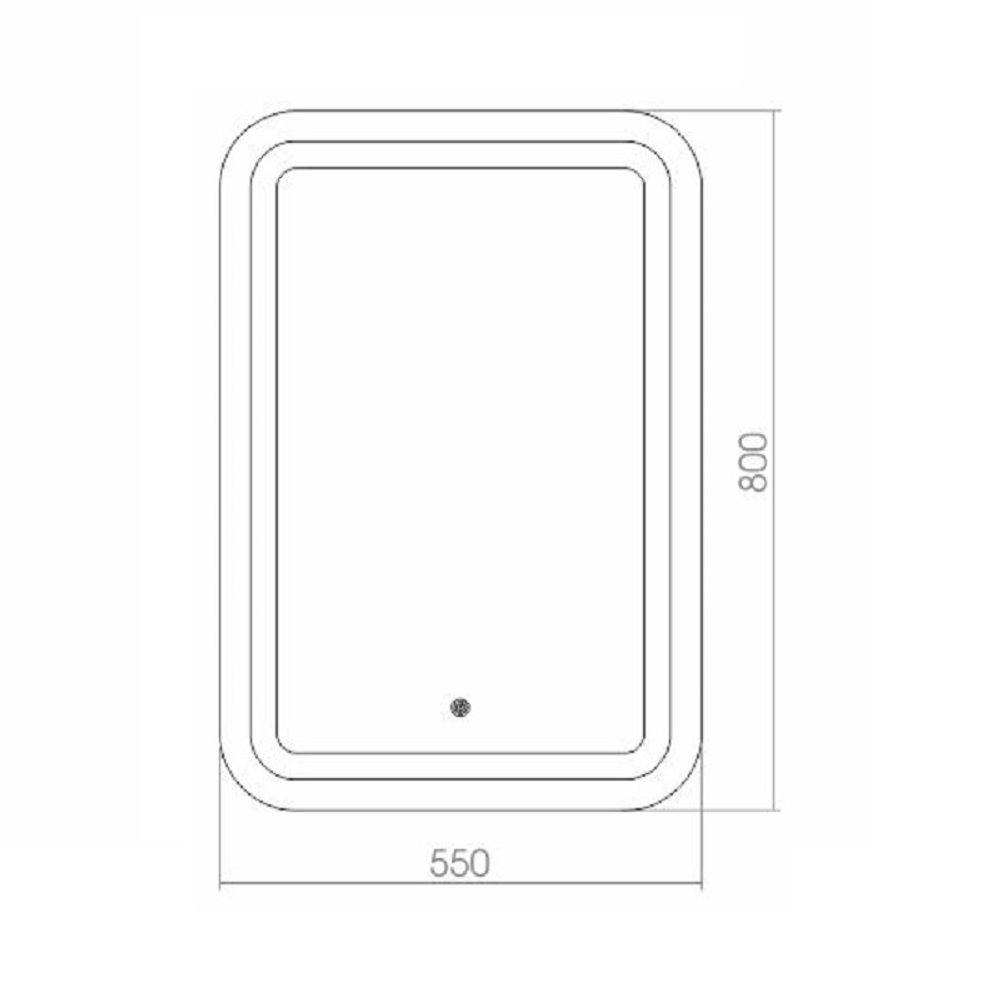 Зеркало Azario Мальта New 55 см LED-00002380 с подсветкой