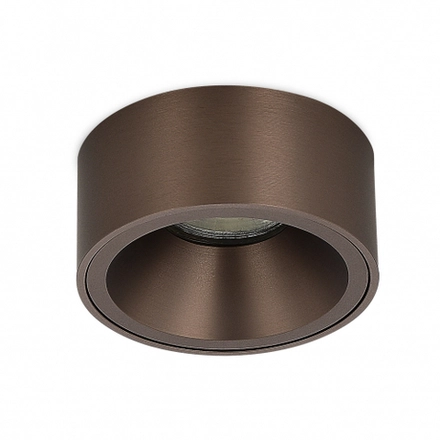 Светильник встраиваемый MUNICH под лампу GU10, цвет шлифованная темная бронза, D88xH57, 6мм, IP20