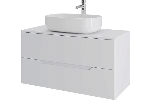 Тумба с раковиной Orange Line 100 Li-100TuwMDF+B07-540W белый