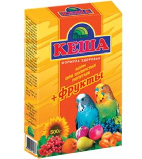Кеша для волнистых попугаев 500гр. (фрукты)