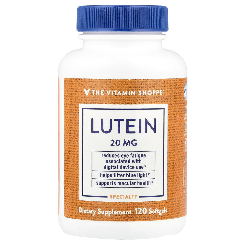 The Vitamin Shoppe, лютеин, 20 мг, 120 капсул