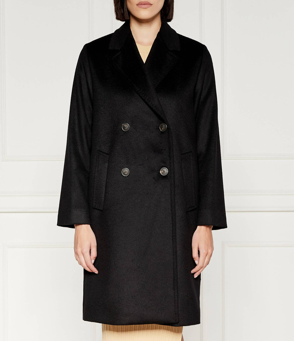 Хлопковое пальто Weekend MaxMara - черный(250160526)