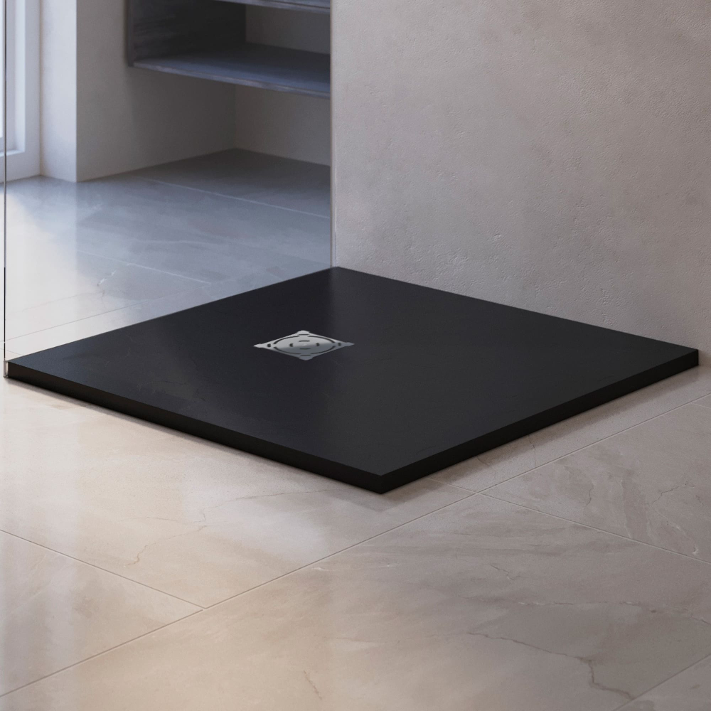 Душевой поддон квадратный RGW ST-B Черный