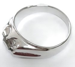 Ювелирное кольцо из серебра,вставка раух-топаз