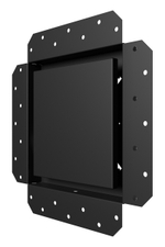 Вентилятор встраиваемый EXCELLENT D100 осевой обр.клапан шариковый подшипник черный матовый ERA