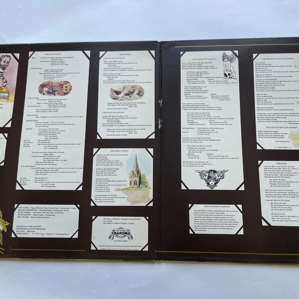 Винтажная виниловая пластинка LP Genesis Nursery Cryme (Англия 1978)