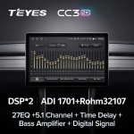 Магнитола для Toyota Highlander 4 U70 2019-2024+ (штатный экран 8") - Teyes CC3-2K-360 монитор 13" 2K QLED на Android 10, 6Гб+128Гб, CarPlay, 4G SIM-слот, 4 камеры в комплекте