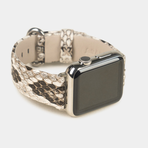 Ремешок для Apple Watch 44/45/46 mm из кожи питона, цвета Natur