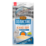 Лакомство Холистик Нежное пюре Из ЛОСОСЯ с икрой летучей рыбы д/кошек10 г Деревенские лакомства