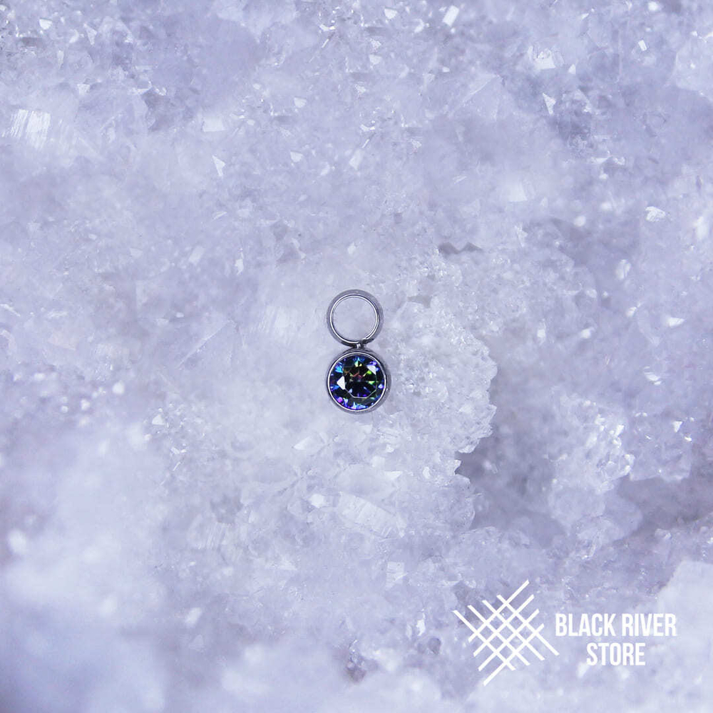 Pendant HM Round Mystic Topaz