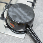 Ковш 1л черный с красным "Рябина"