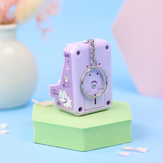 Брелок мини игровой автомат, фиолетовый