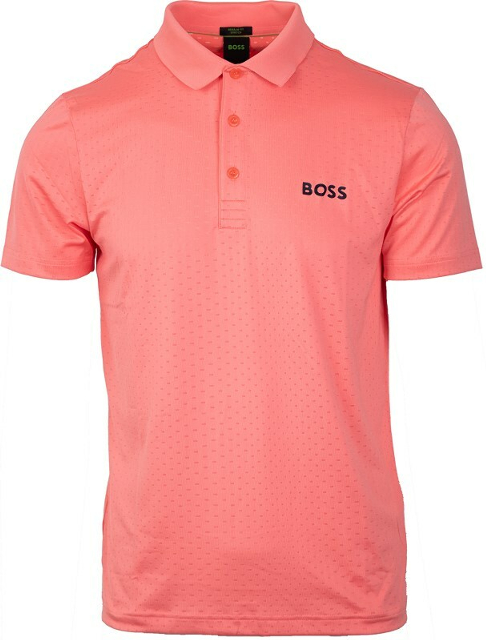 Мужское теннисное поло BOSS Paddytech Degradé-Jacquard Polo Shirt - красный