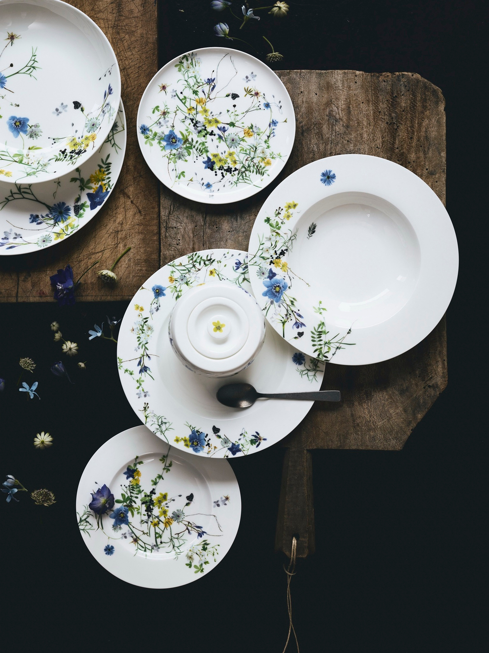 Тарелка суповая 21см Rosenthal Альпийские цветы