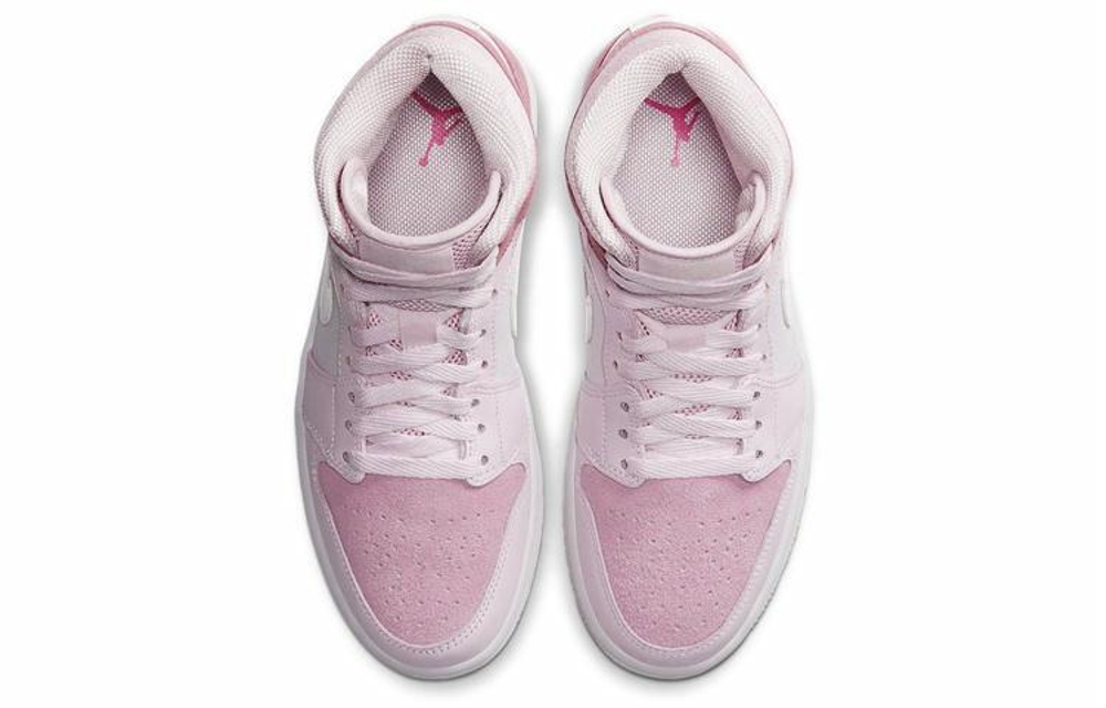 Кроссовки Jordan Air Jordan 1 Mid Digital Pink (Женская размерная сетка)