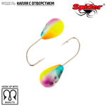 Мормышка вольфрамовая Spider 1235 "Капля с отверстием" (3.5мм, 0.54гр)