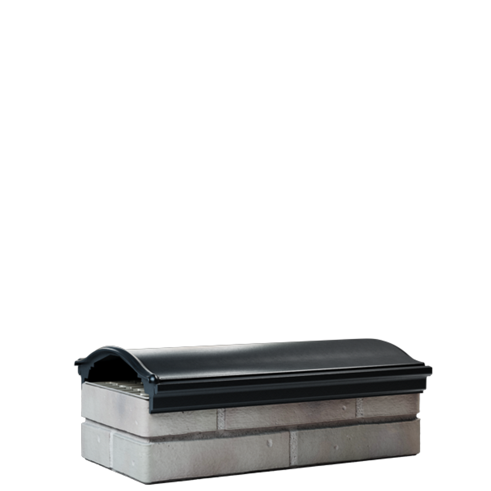 Парапет полимеркомпозитный Monblan 200/225/225 (1 кирпич) черный