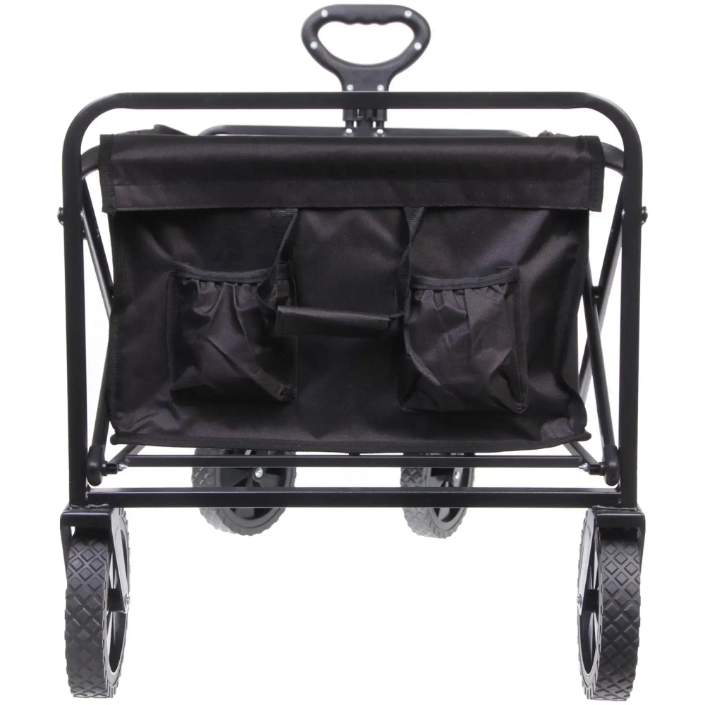 Тележка садовая складная 4 колеса 94*53*54/99см. черная