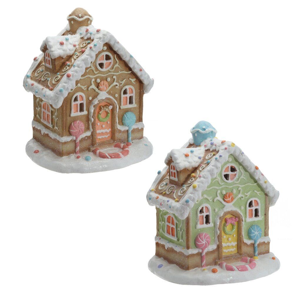 GAEM Фигрка декоративная "Домик" с подсветкой (АААх3, н/п), L28 W18 H30 см, 2в.