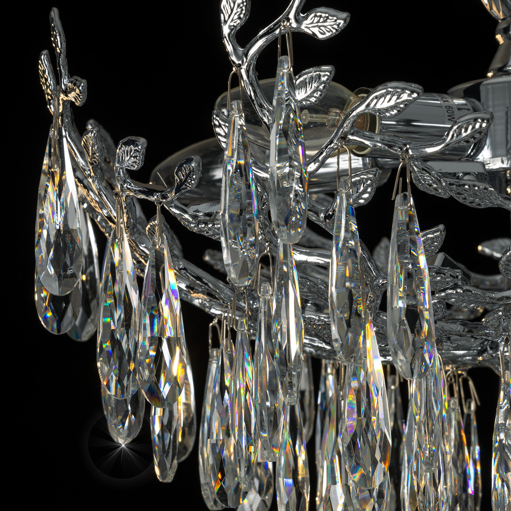 Citilux RITZ CL310261 Люстра хрустальная подвесная Хром