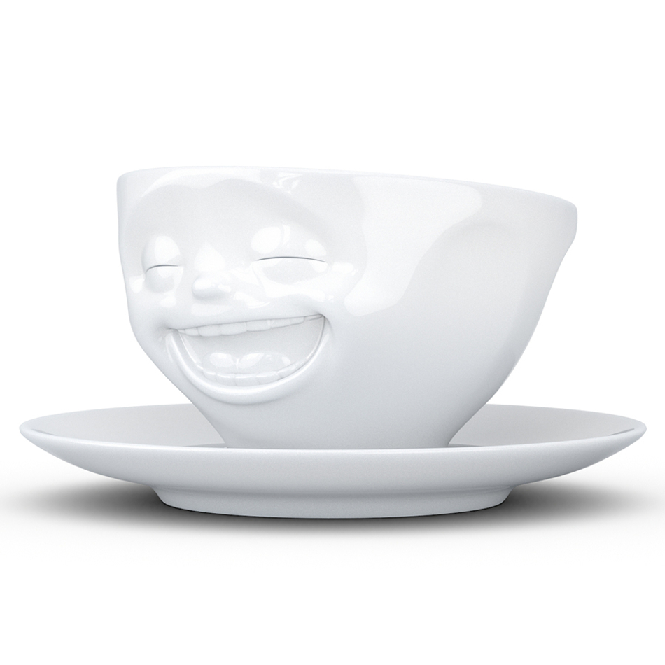 Чайная пара tassen laughing, 200 мл, белая