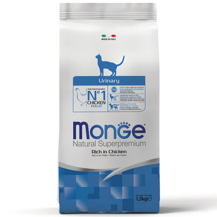Корм для кошек профилактика МКБ "Cat Urinary" Monge, 1.5кг