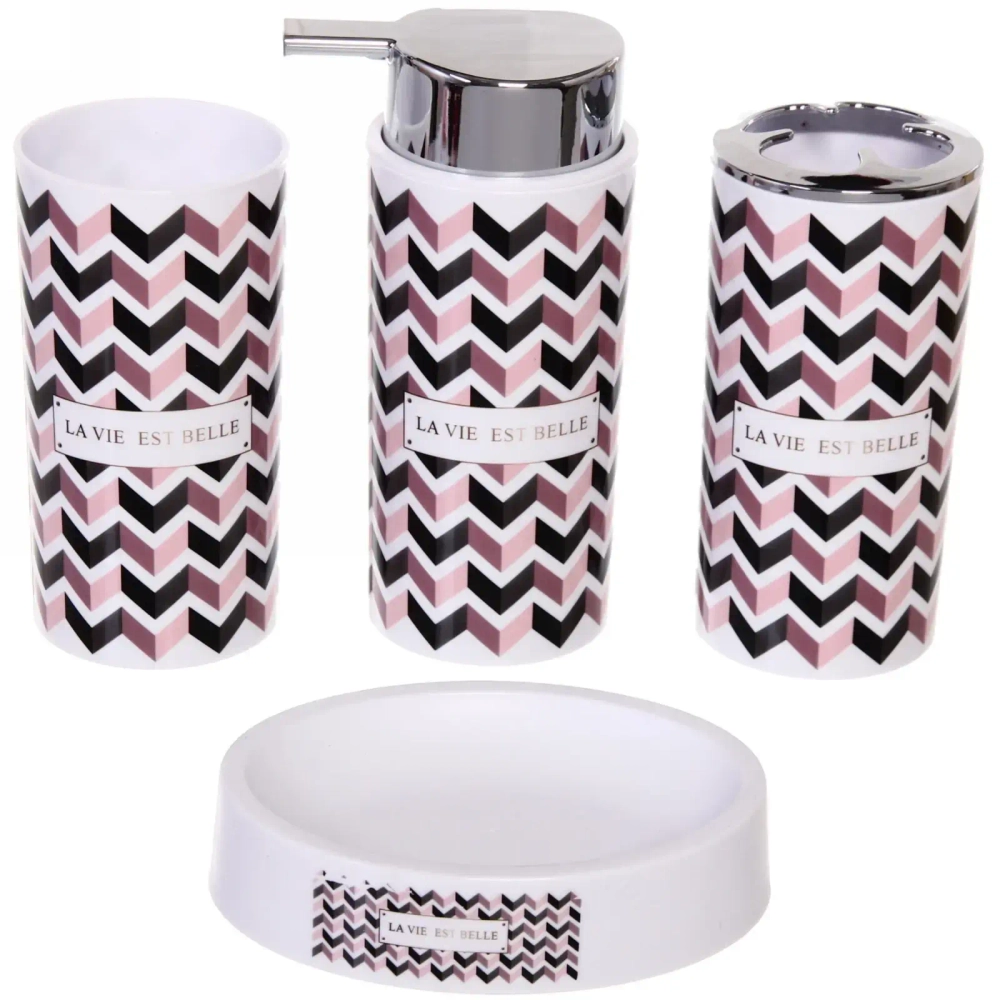 Набор для ванной из 4-х предметов «Грация»