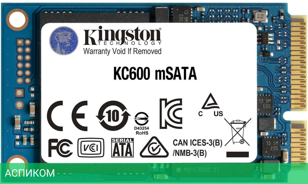 SSD диск Kingston KC600 512GB (SKC600MS/512G)