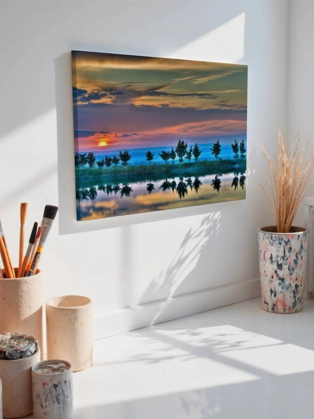 Картина на стену 40 X 50 Отражение в озере