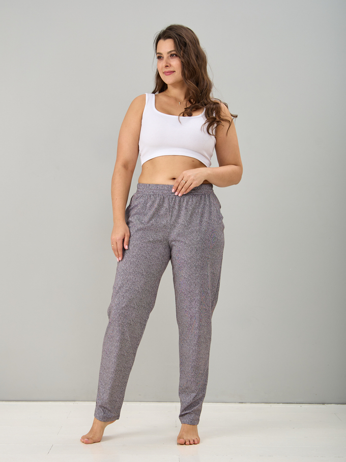 Брюки Б-18/коричневый-мелкиесоты