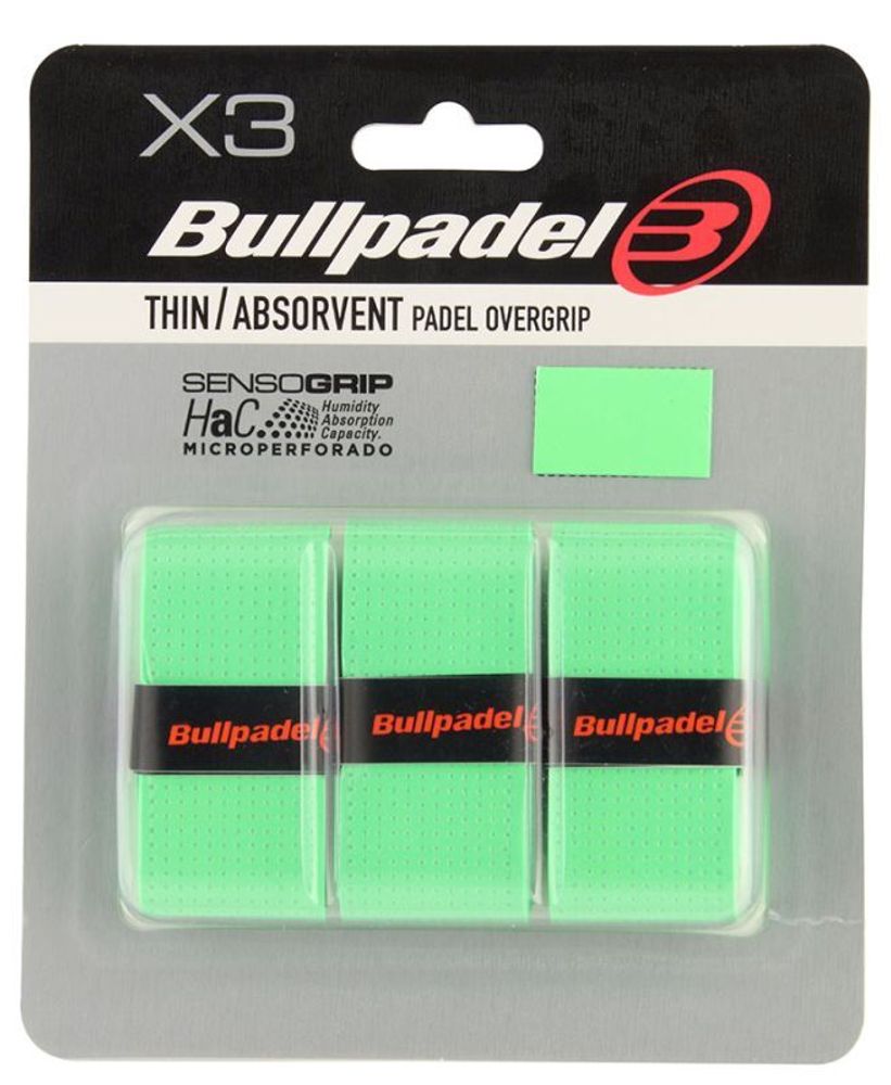 Теннисные намотки Bullpadel Padel Overgrip GB 1705 3P - зеленый