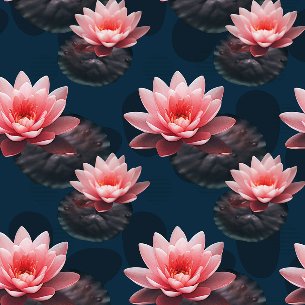 Бумага В листах 10 шт "Цветы и листья" 70 х 70 см (Микс)