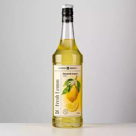 Сироп «Свежий Лимон» Pinch&Drop стекло 1л D=85,H=330мм