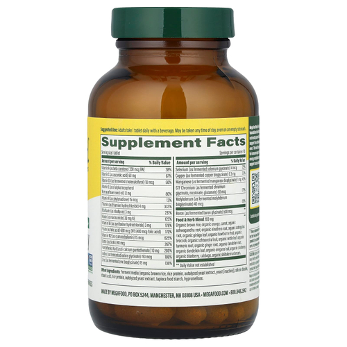 MegaFood, Men Over 40, мультивитамины для мужчин старше 40 лет, для приема один раз в день, 90 таблеток