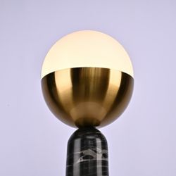 Настольная Лампа Marble Globe Black By Imperiumloft