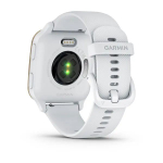 Смарт часы Garmin Venu Sq 2 белые с кремово-золотым алюминиевым безелем