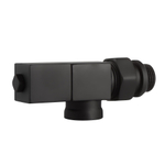 Набор дизайн-вентилей Royal Thermo CUBE, осевой (черный) 1/2quot;