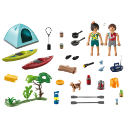 Игровой набор Playmobil 71425 Кемпинг в палатке Family Fun 71425 54 детали — фото 2