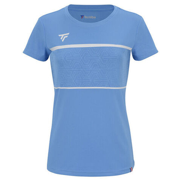 Женская теннисная футболка Tecnifibre Team Tech Tee - небесный