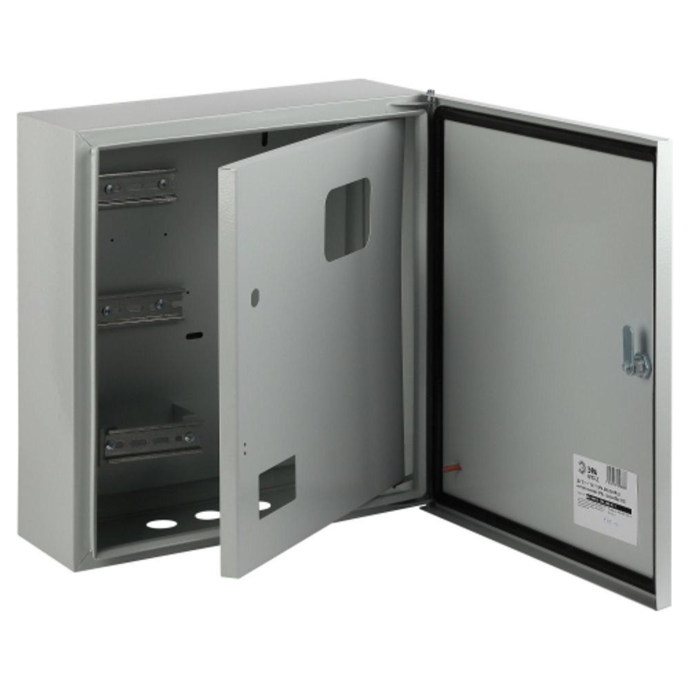 Корпус металлический навесной ЭРА SIMPLE ЩУ-3-1-1 2-х дверный (445х400х155) IP54 У2 серый | Корпуса металлические учетно-распределительные