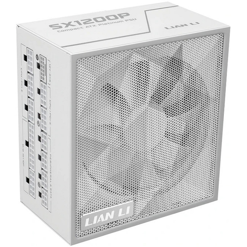 Блок питания Lian Li 1200W SX1200P White, модульный, 16 Pin PCIe 5.1, 80 PLUS Platinum (G9P.SX1200P.W000.RU)
