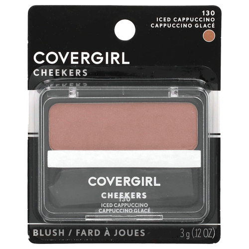 Covergirl, Cheekers Blush, румяна для лица, 130 холодный капучино, 3 г (0,12 унции)